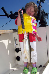 Katie's first lake trout